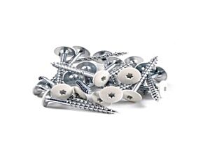 Hvide skruer til træbeton 45 mm. 250 stk pr. pakke