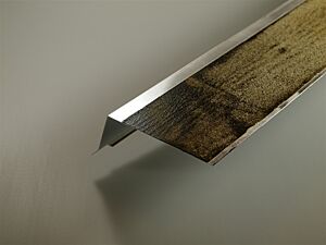 Tagfod med asfalt 100 mm. aluminium 100 cm.