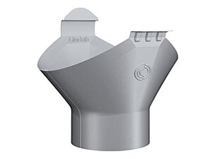 Tudstykke 125 / 75 mm. Lindab stålmetallic