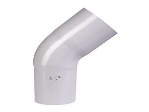 45 gr. Bøjning Grå 75 mm. Plastmo