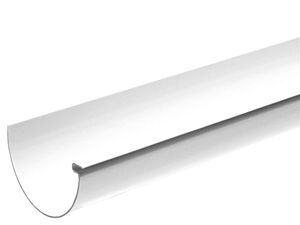 Hvid tagrende nr. 10 Plastmo 300 cm. pr. stk.