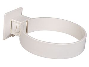 Rørholdere sæt (2 stk) Hvid 75 mm. Plastmo