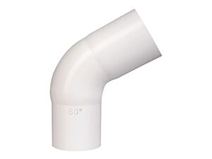 75 gr. Bøjning Hvid 75 mm. Plastmo