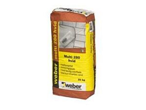 Multi 280 Grå Hæftemørtel Weber 25 kg.