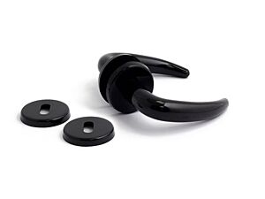 Dørgreb plast sort m/nøgleskilt Habo