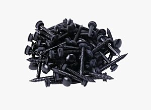 Aluminiumssøm SORT med skive  2,6 x 25 mm. 100 stk.