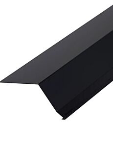 Tagfod sort uden asfalt 80 mm. aluminium 100 cm.